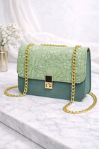 Stylish Green Chain Crossbody Bag