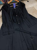 Georgette Plain Full Abaya – Black