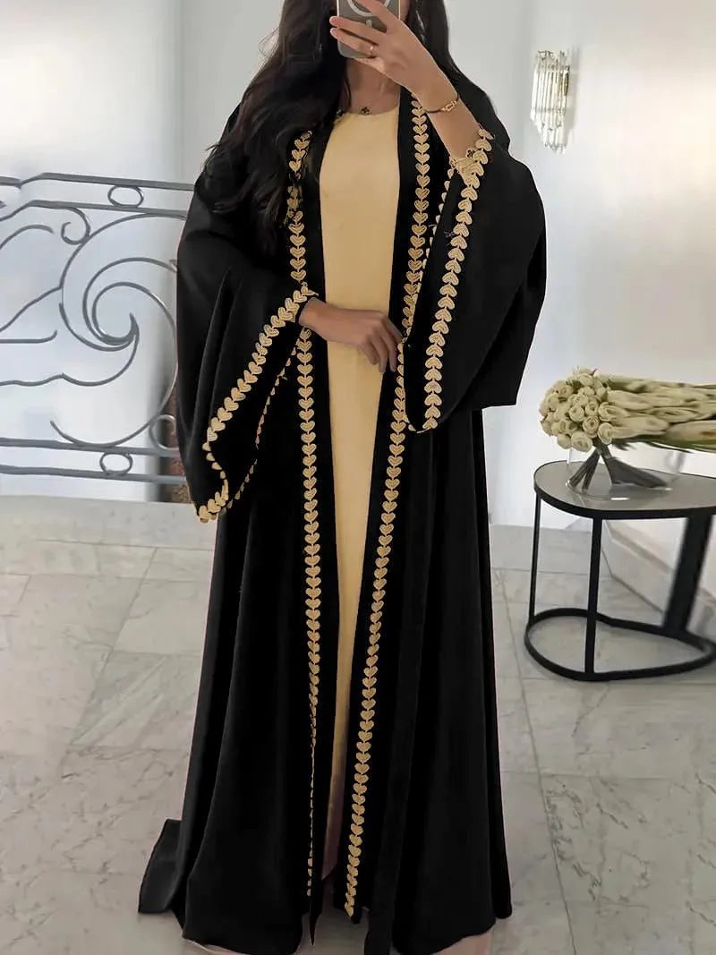 Georgette Embroidered Classic Abaya