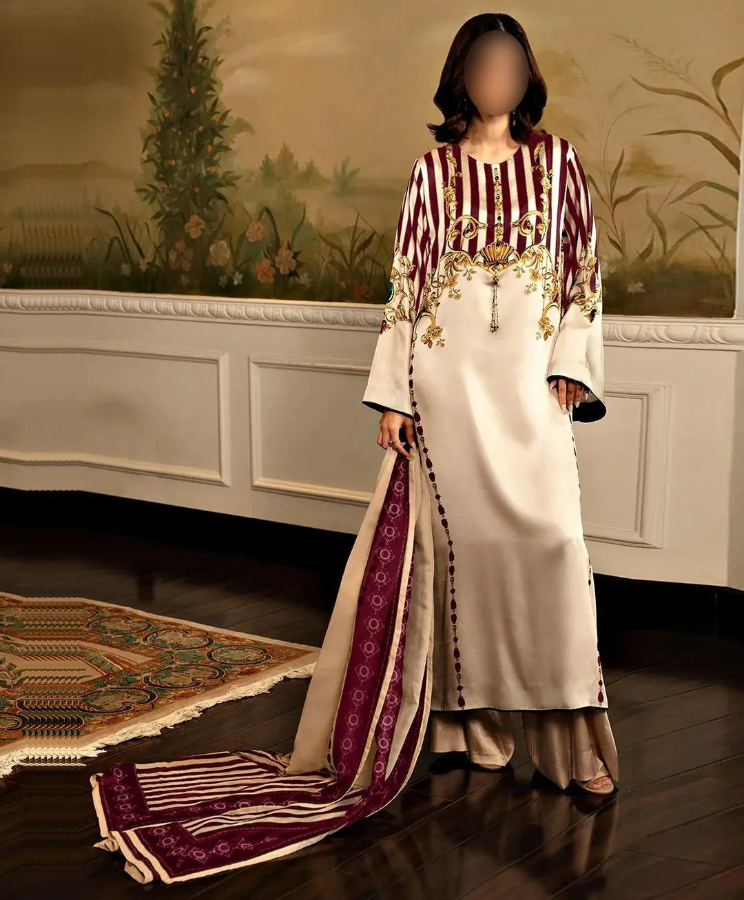 3 Pcs Unstitched Silky Suit – Summer 2026