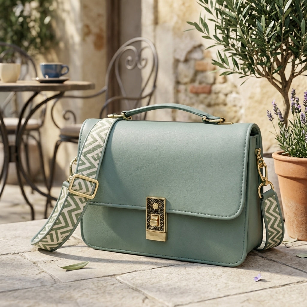 Compact Leather Crossbody Bag