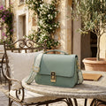 Compact Leather Crossbody Bag