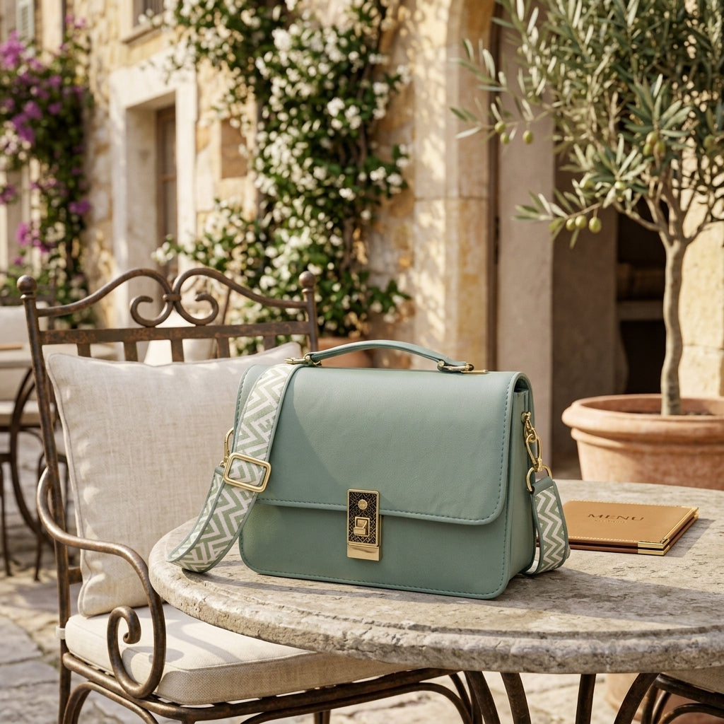 Compact Leather Crossbody Bag