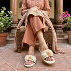 Elegant Beige Formal Flats for Women