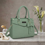 Mint Green Leather Shoulder Bag