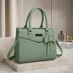 Mint Green Leather Shoulder Bag
