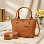 Women's Leather Plain Shoulder Bag – Mustard