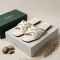Elegant White Casual Slippers for Women
