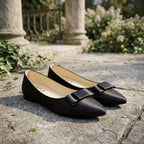 Women’s Synthetic Leather Formal Pumps – Black