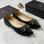 Women’s Synthetic Leather Fancy Pumps – Black